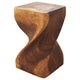Strata Furniture Single Twist End Table - Oak