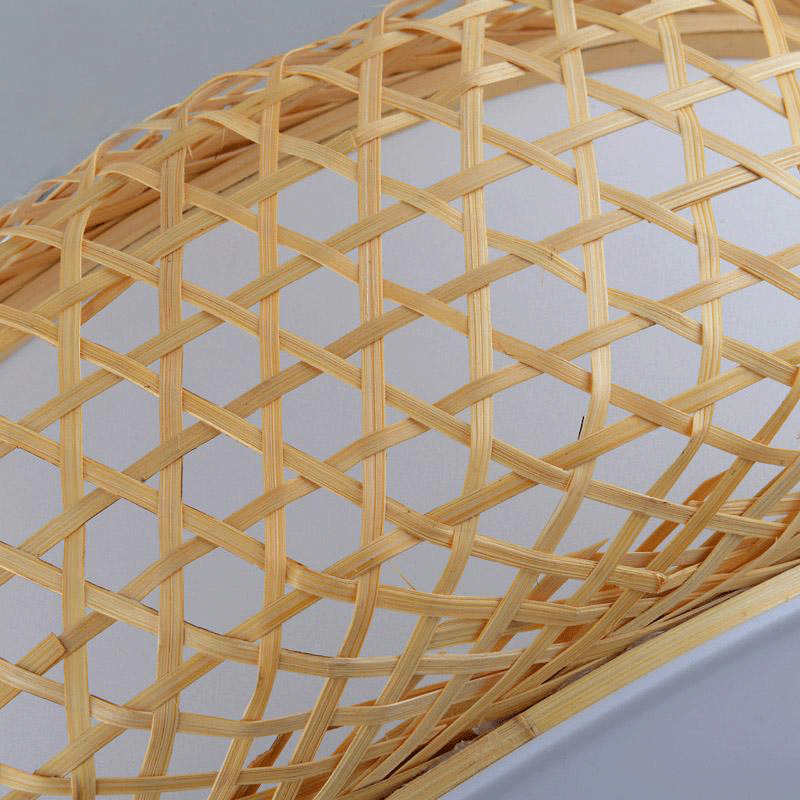 Bamboo Wicker Rattan Lantern Shade Ceiling Light by Artisan Living | Ceiling Lamps | 11034CL | Modishstore - 5