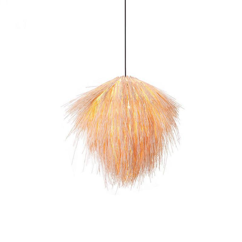 Bamboo Wicker Rattan Straw Pendant Light By Artisan Living | ModishStore | Pendant Lamps | 12090  -6