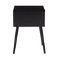 Bora Bora Contemporary Side Table in Black Wood with Rattan Accents By LumiSource | Side Tables | Modishstore - 5