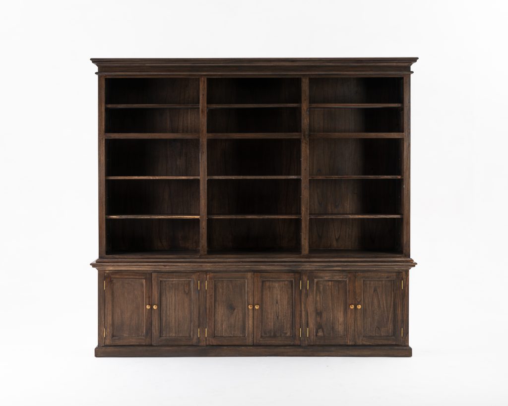 Triple-Bay Hutch Unit By Novasolo - CA614BW | Bookcases | Modishstore - 14