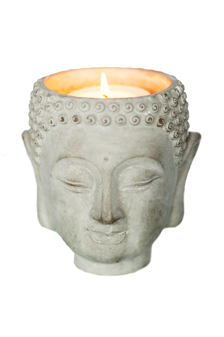 Vagabond Vintage Cement Buddha Head Planter - Set Of 2 | Modishstore | Planters, Troughs & Cachepots-3