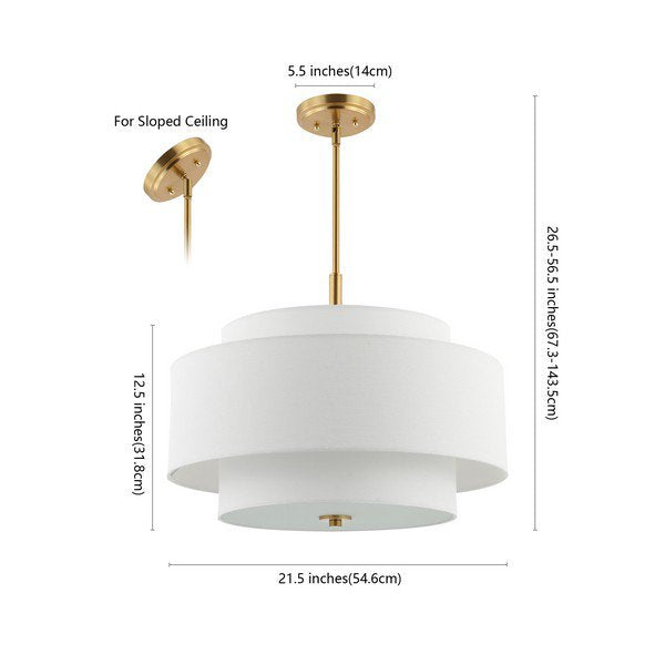 Safavieh Cambrie Chandelier - Brass Gold | Chandeliers | Modishstore - 3