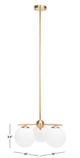 Safavieh Cantrys Chandelier - Gold | Chandeliers | Modishstore - 3