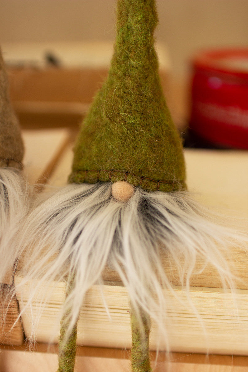 Felt Christmas Gnome Shelf Sitters Set Of 3 By Kalalou | Ornaments |  Modishstore  - 3