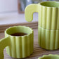 Set Of Four Stacking Ceramic Mugs - Cacti Mugs By Kalalou | Drinkware | Modishstore - 3