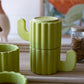 Set Of Four Stacking Ceramic Mugs - Cacti Mugs By Kalalou | Drinkware | Modishstore - 4