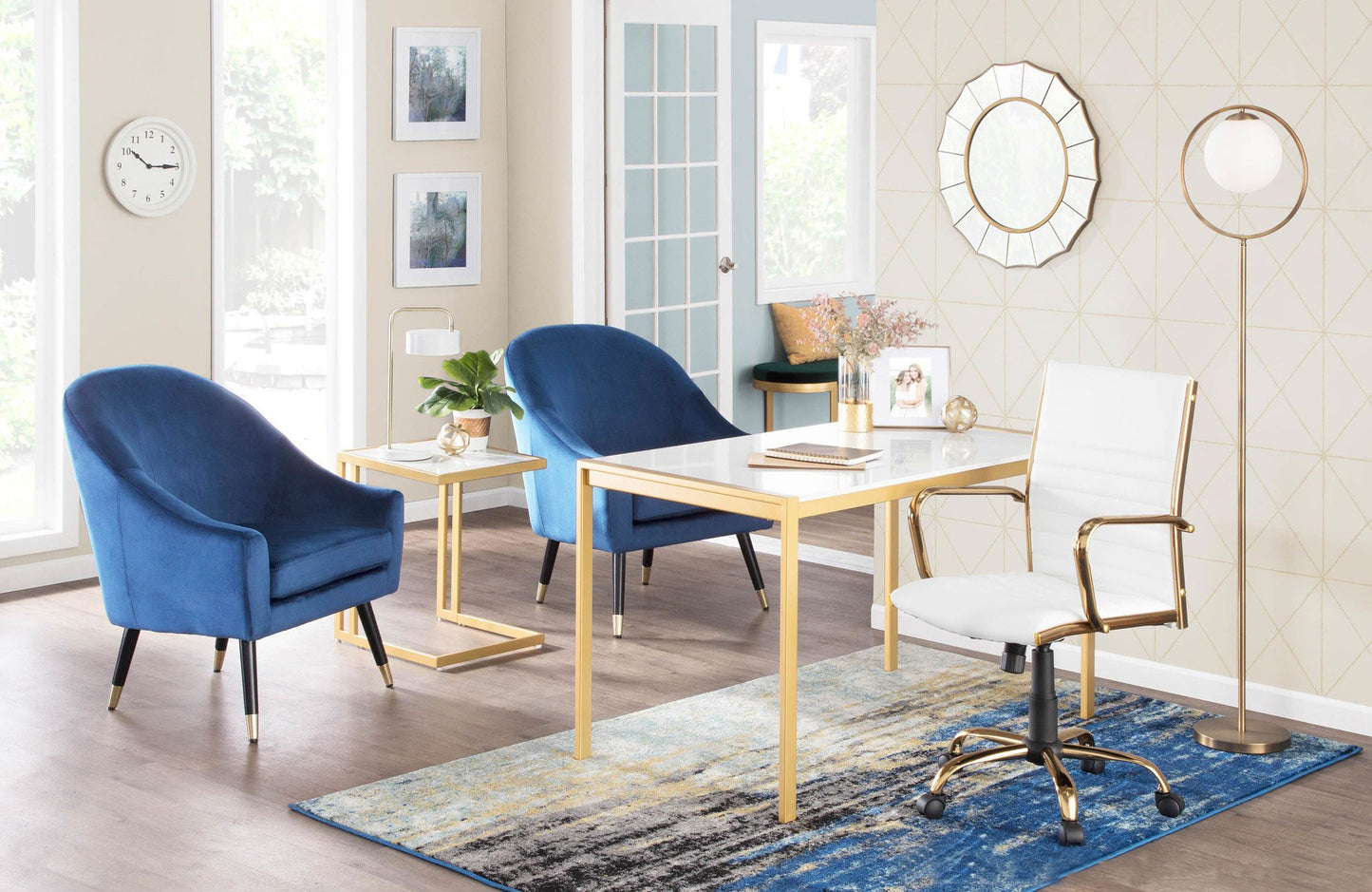 LumiSource Moon Floor Lamp | Modishstore | Floor Lamps