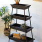 Four Tiered Wood And Iron Display Tower By Kalalou-2