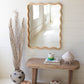 Wooden Squiggle Framed Mirror By Kalalou | Mirrors | Modishstore - 2