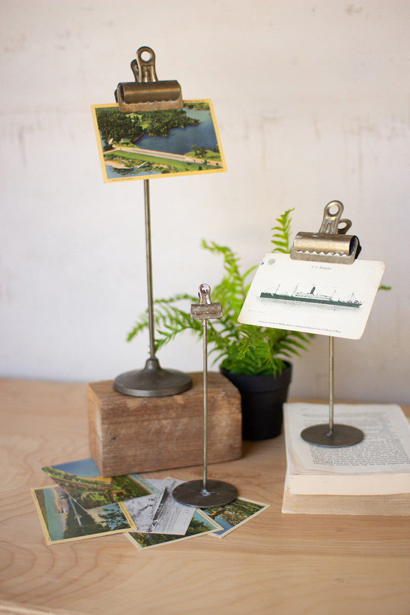 Metal Note Clips Set Of 3 By Kalalou | Stands | Modishstore