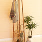 tall rattan coat rack with umbrella basket By Kalalou | Modishstore | Coat Racks