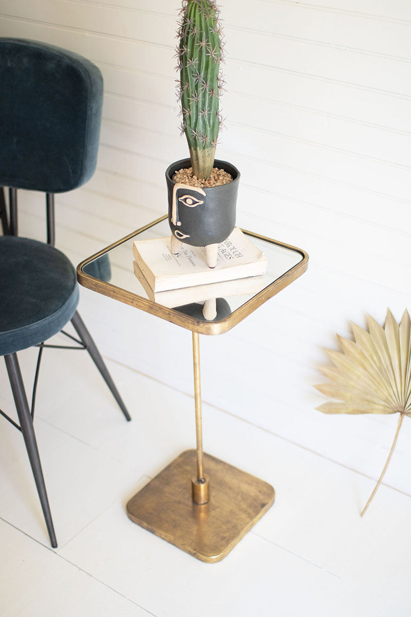 Accent Cocktail Table With Mirror Top By Kalalou | Modishstore | Cocktail Table