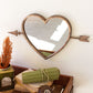 Antique Brass Heart Wall Mirror | Mirrors |  Modishstore 