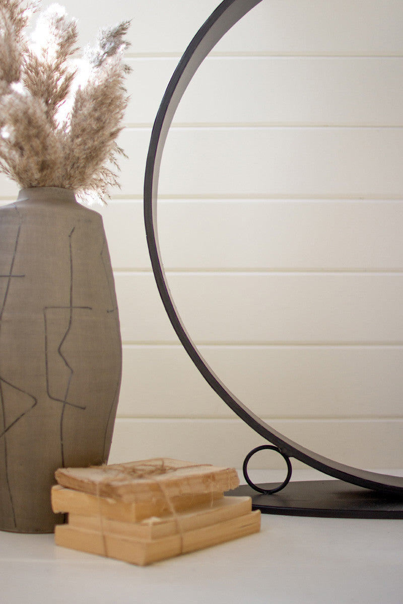 Oval Metal Console Table | Console Tables | Modishstore - 2