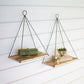 triangle shelves with recycled wood Set Of 2 By Kalalou | Modishstore | Shelves & Shelving Units