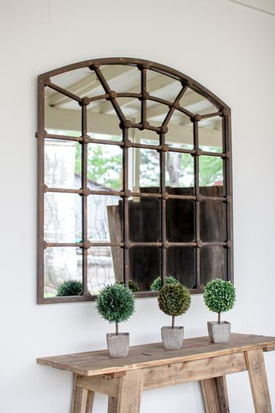 Kalalou Arched Iron Mirror-2