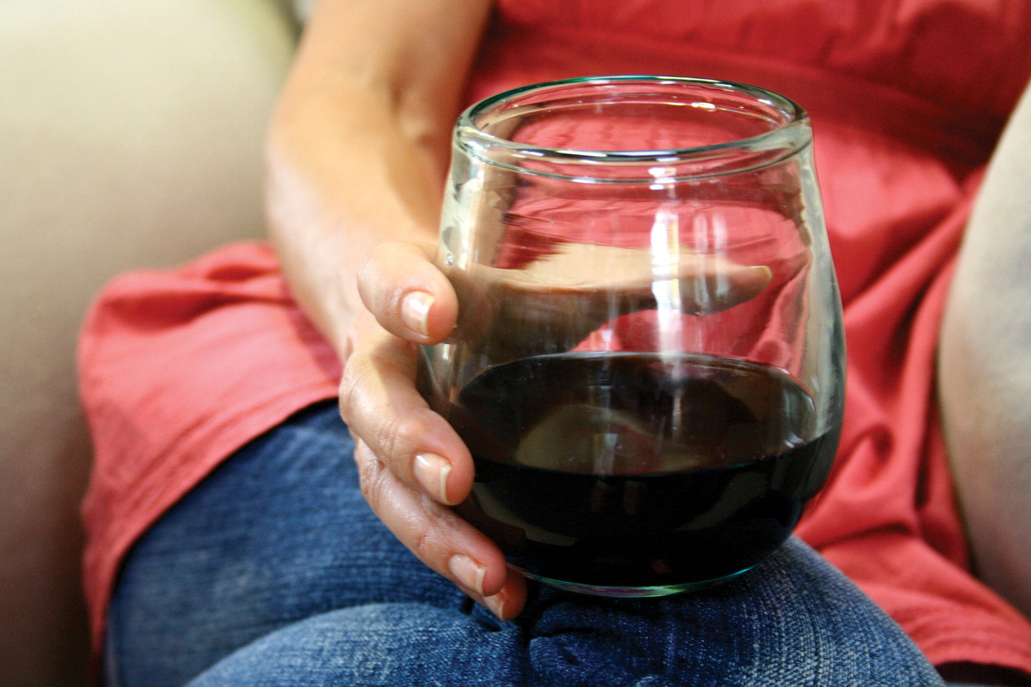 Kalalou Stemless Wine Glass Clear-2