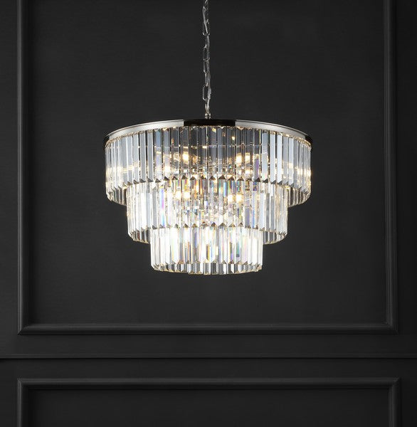 Safavieh Karissa 3 Tier Chandelier | Chandeliers | Modishstore - 5