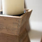 Set Of Three Recycled Wood Candle Towers By Kalalou | Candle Holders | Modishstore - 3