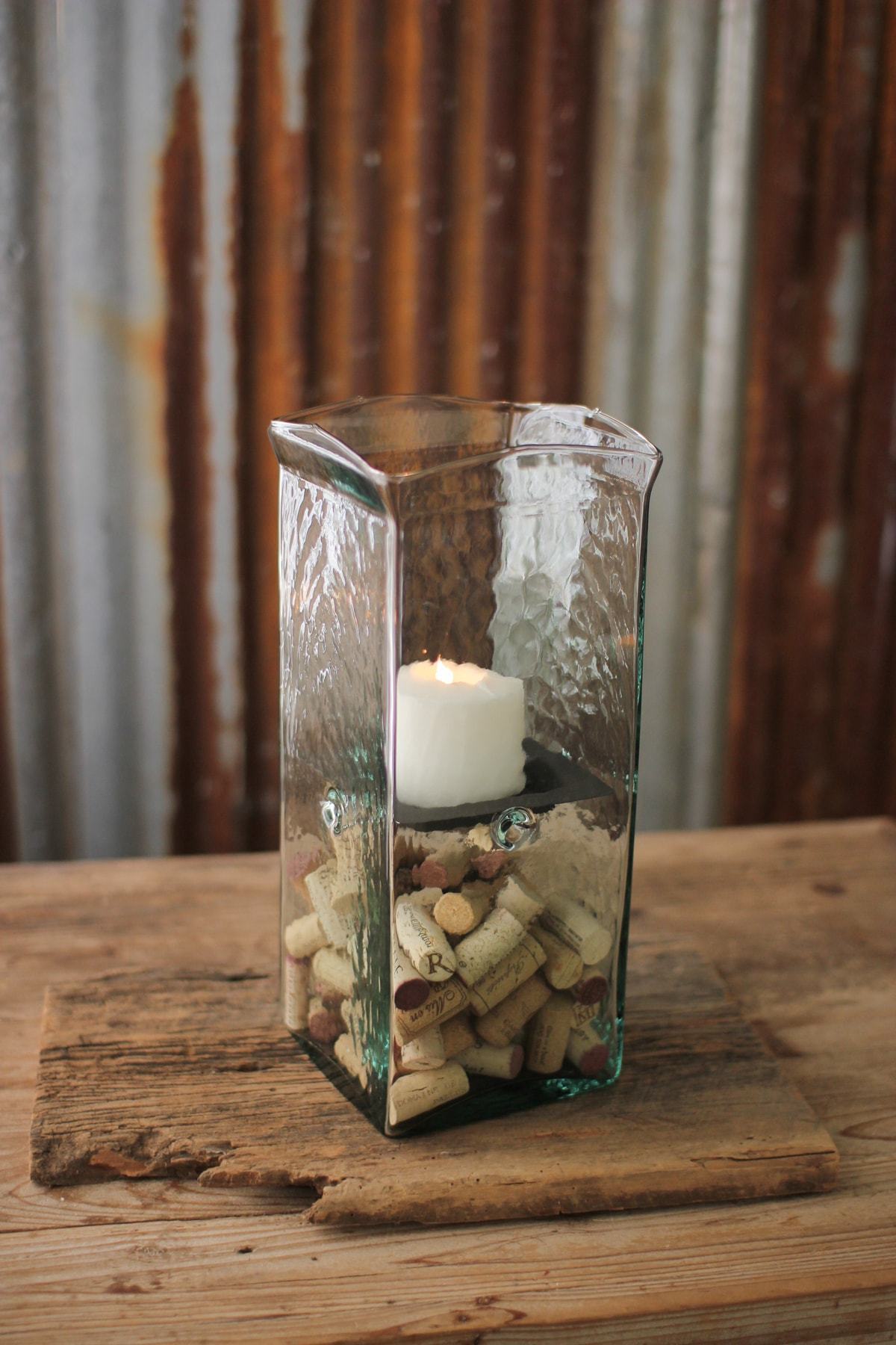 Kalalou Giant Square Candle Hurricane-3