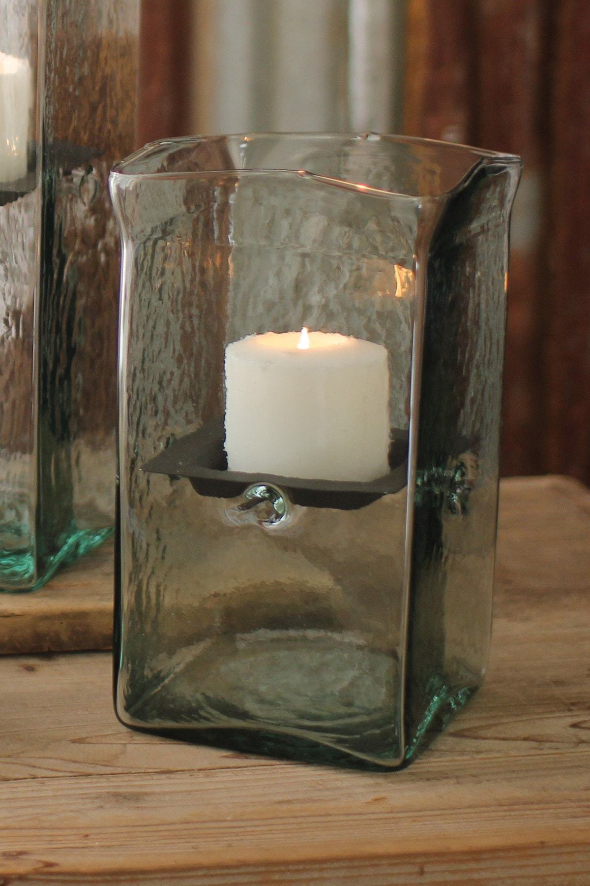 Kalalou Giant Square Candle Hurricane-4