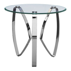 Crestview Collection Hollywood Nickel Tri Leg End Table
