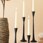 Cast iron taper candle holders Set Of 4 By Kalalou | Modishstore | Candle Holders