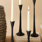 Cast iron taper candle holders Set Of 4 By Kalalou-2