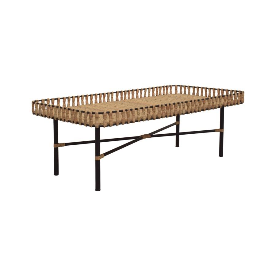 Calla Rectangular Rattan Coffee Table by Jeffan | Coffee Tables | Modishstore