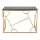 Constellation Contemporary Desk in Gold Metal and Black Wood By LumiSource | Desks | Modishstore - 6