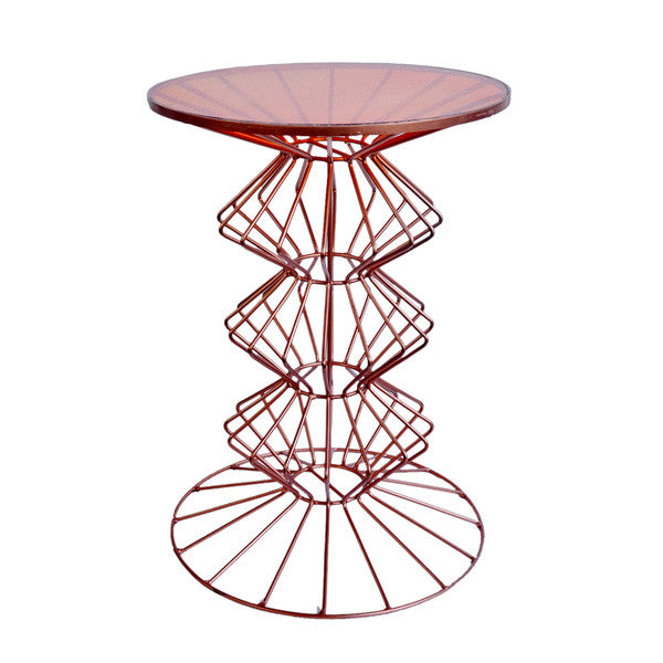 A&B Home Orianne Ornate Base Side Table | Side Tables | Modishstore