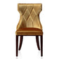 Manhattan Comfort Reine Black and Walnut Velvet Dining Chair (Set of Two) | Dining Chairs | Modishstore - 22