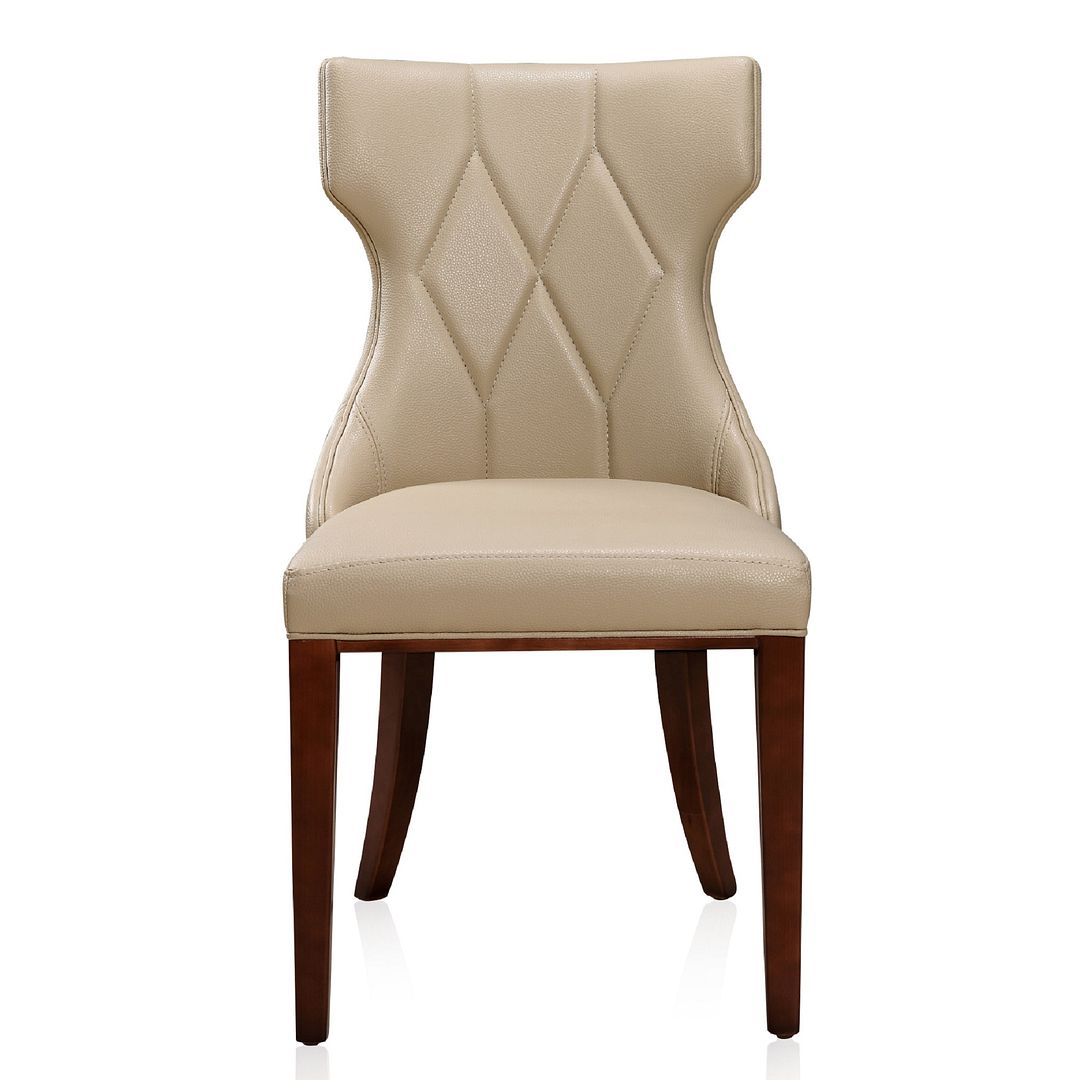 Manhattan Comfort Reine Black and Walnut Velvet Dining Chair (Set of Two) | Dining Chairs | Modishstore - 15
