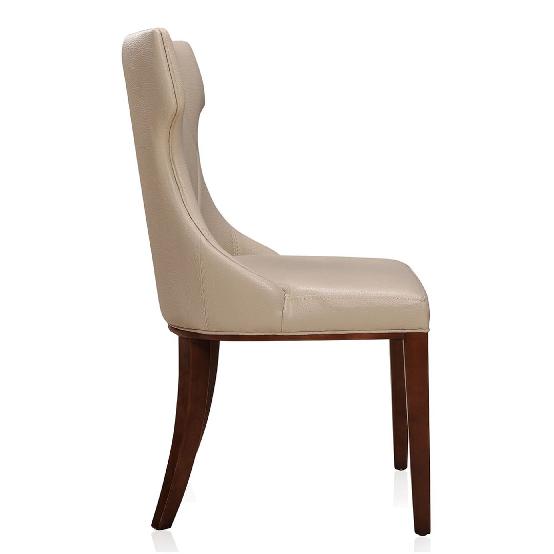 Manhattan Comfort Reine Black and Walnut Velvet Dining Chair (Set of Two) | Dining Chairs | Modishstore - 13