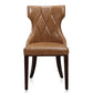 Manhattan Comfort Reine Black and Walnut Velvet Dining Chair (Set of Two) | Dining Chairs | Modishstore - 34