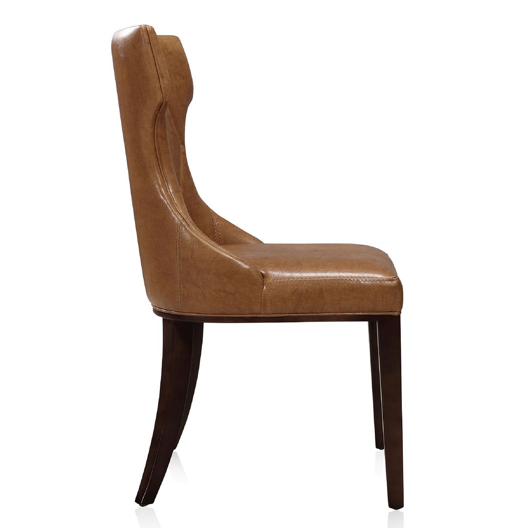 Manhattan Comfort Reine Black and Walnut Velvet Dining Chair (Set of Two) | Dining Chairs | Modishstore - 32