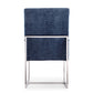 Manhattan Comfort Element Blue Velvet Dining Armchair | Dining Chairs | Modishstore - 3