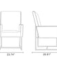 Manhattan Comfort Element Blue Velvet Dining Armchair | Dining Chairs | Modishstore - 12