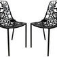 LeisureMod Modern Devon Aluminum Chair, Set of 4 | Outdoor Chairs | Modishstore - 2