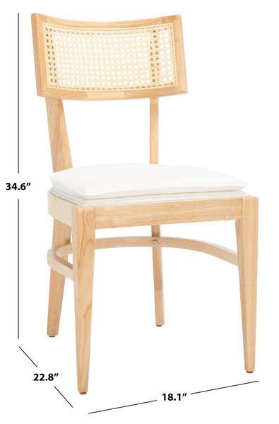 Safavieh Galway Cane Dining Chair - Natural | Dining Chairs | Modishstore - 4