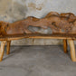Habini Teak Root Live Edge Benches-2 sizes-Small & Large- by Garden Age Supply