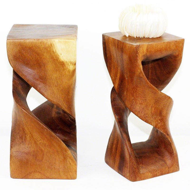 Haussmann Mini, Double Twist 4" Sq - Set of 2 | Stools & Benches | Modishstore-4