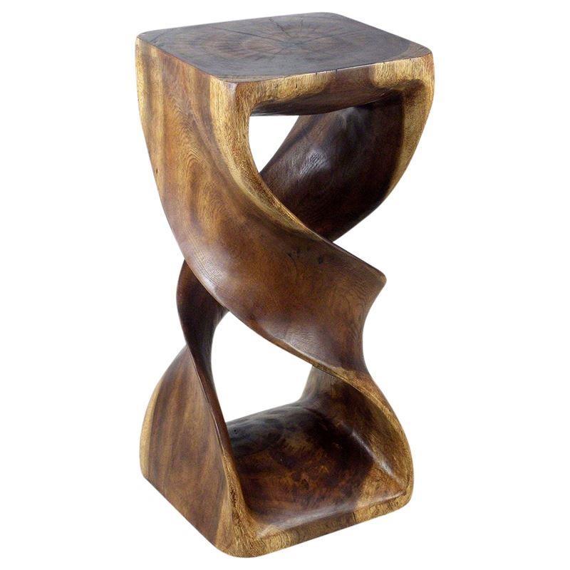 Haussmann Double Twist 26" H - Walnut | Stools & Benches | Modishstore-5