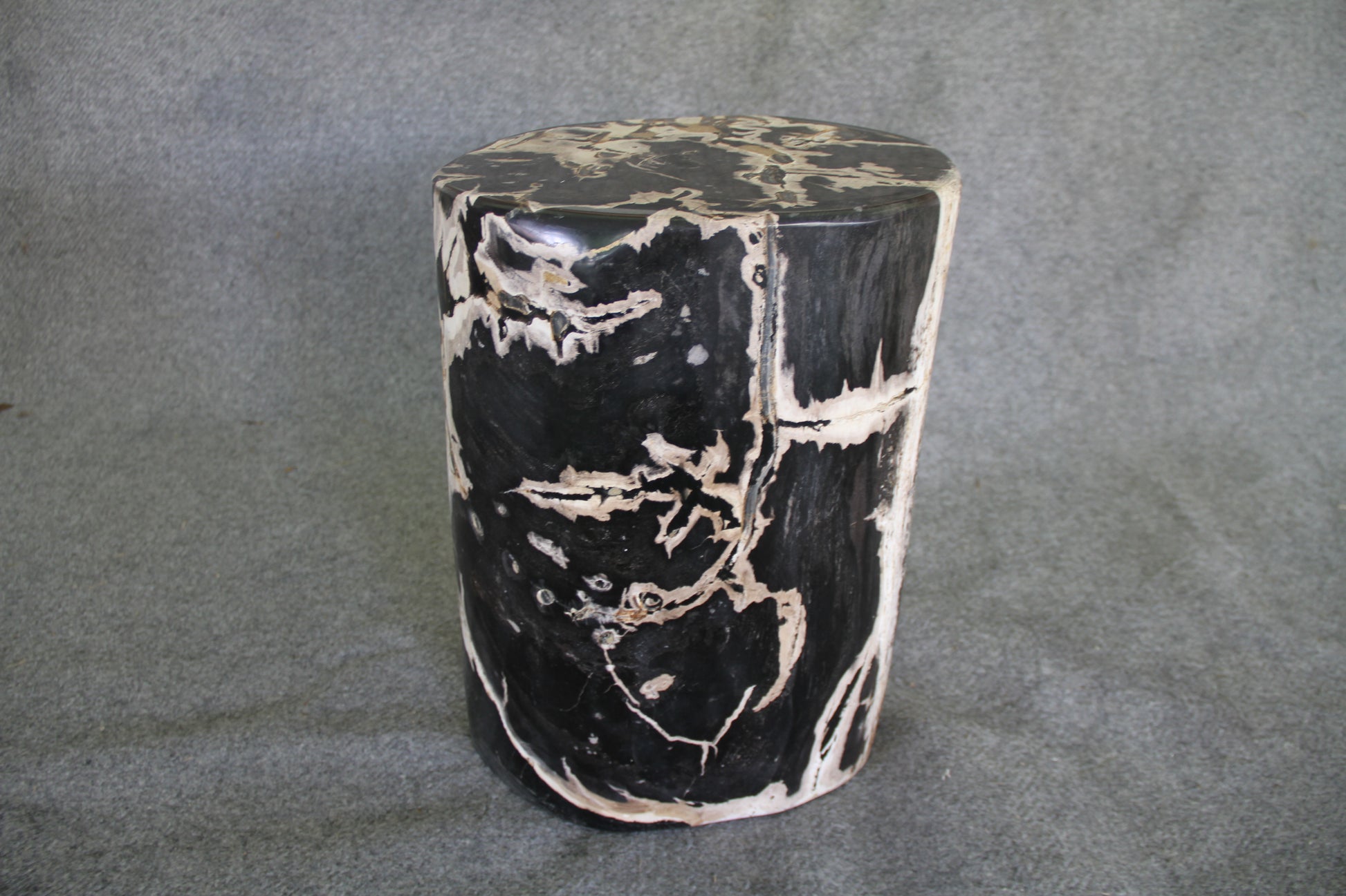 Petrified Wood Log Stool 13 x 11 x 18 - DV.1.111 | Petrified Wood Stools | Modishstore-2