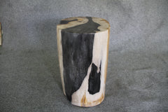 Petrified Wood Log Stool 16in x 11in x 10in - DV.1.195