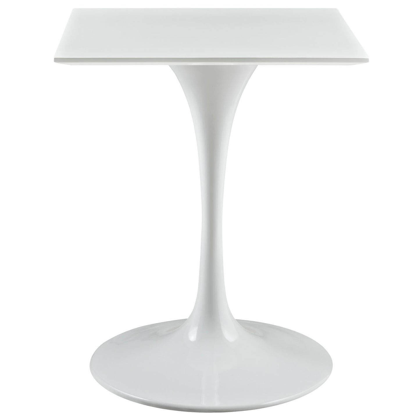 Modway Lippa 24" Square Wood Top Dining Table - White | Dining Tables | Modishstore-4