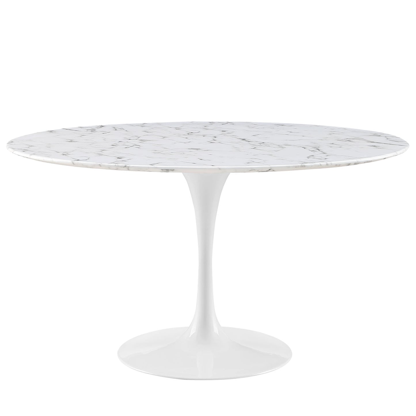 Modway Lippa 54" Round Artificial Marble Dining Table | Dining Tables | Modishstore-2