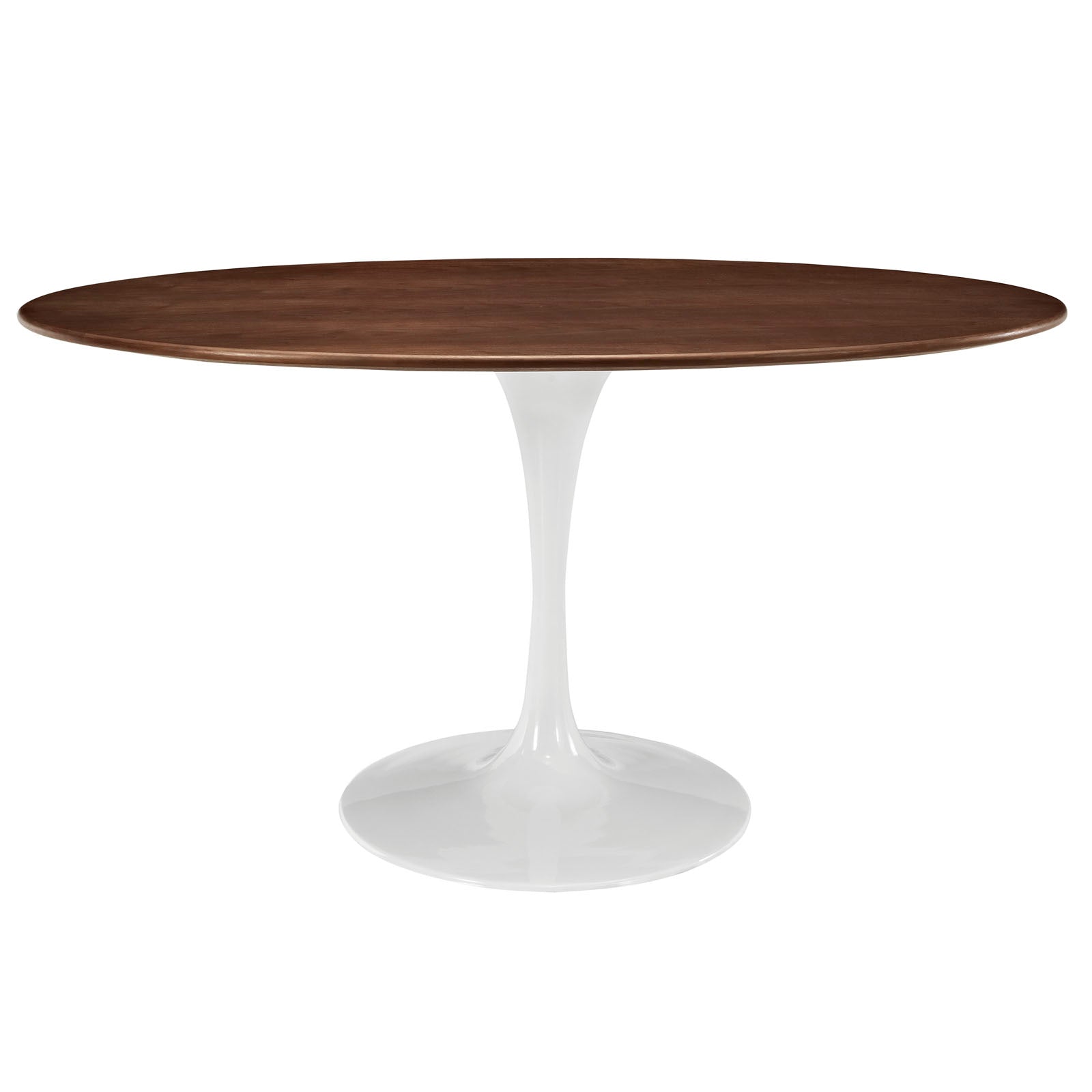 Modway Lippa 60" Oval Walnut Dining Table - Walnut | Dining Tables | Modishstore-2