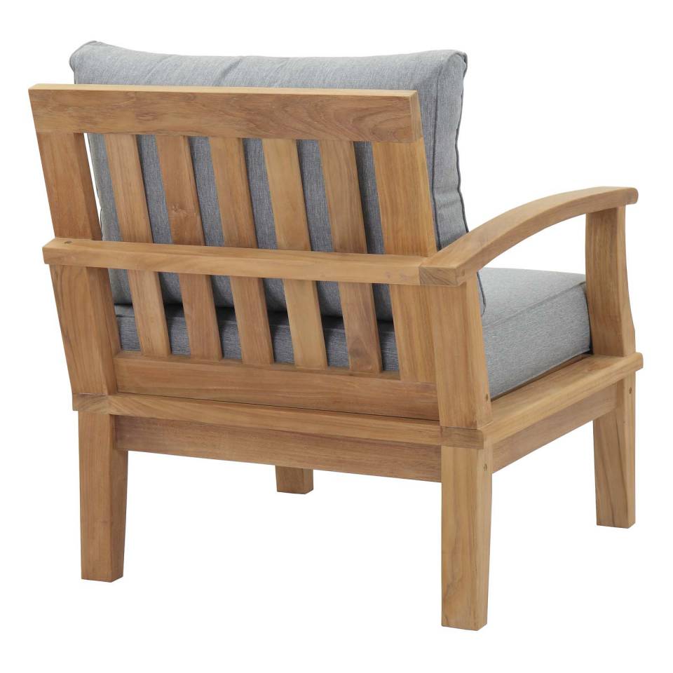 Modway Marina Outdoor Patio Teak Left-Facing Sofa | Outdoor Chairs | Modishstore-4